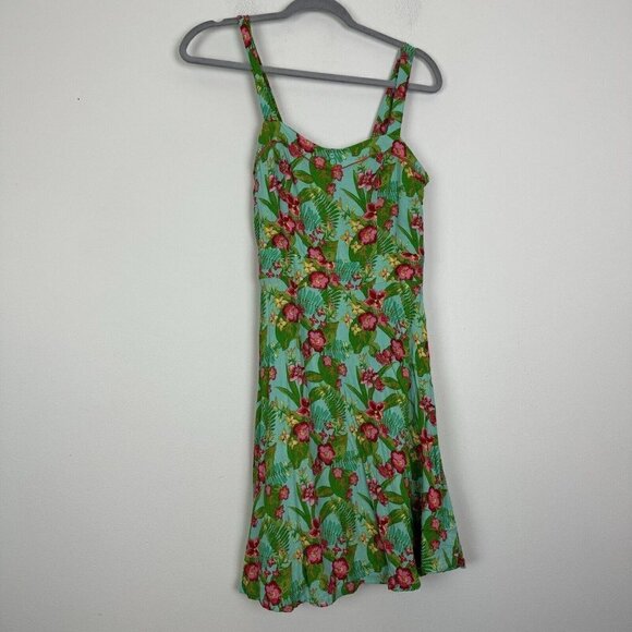Matilda Jane Dresses & Skirts - Matilda Jane Woman's Hello Lovely BY THE BAY Floral Hawaiian Summer Dress Size 6